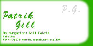 patrik gill business card